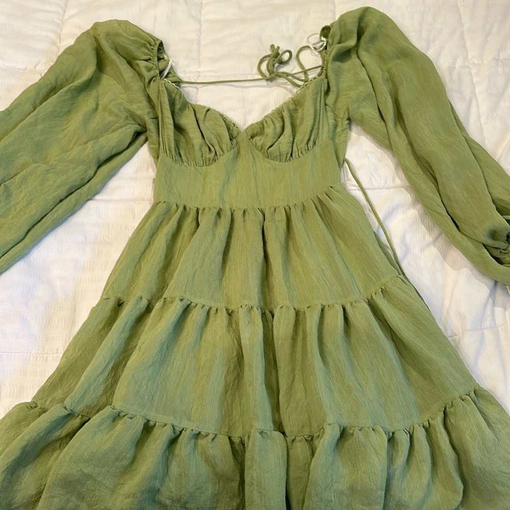 Princess Polly Green Dress, Size: 4